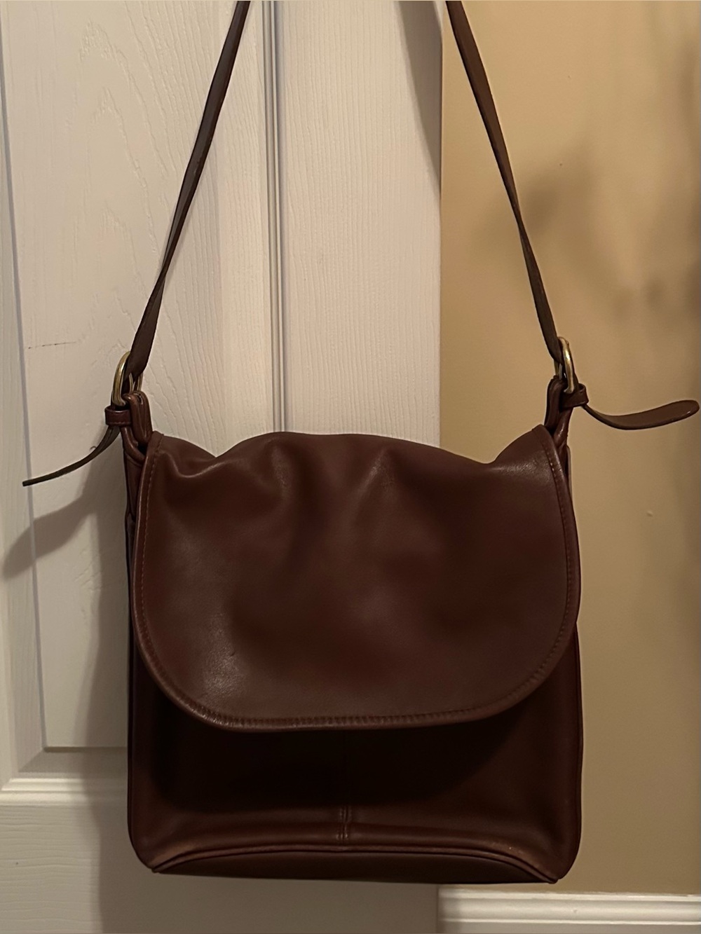 Coach Brown Leather Crossbody Shoulder Bag - Picture 2 of 5